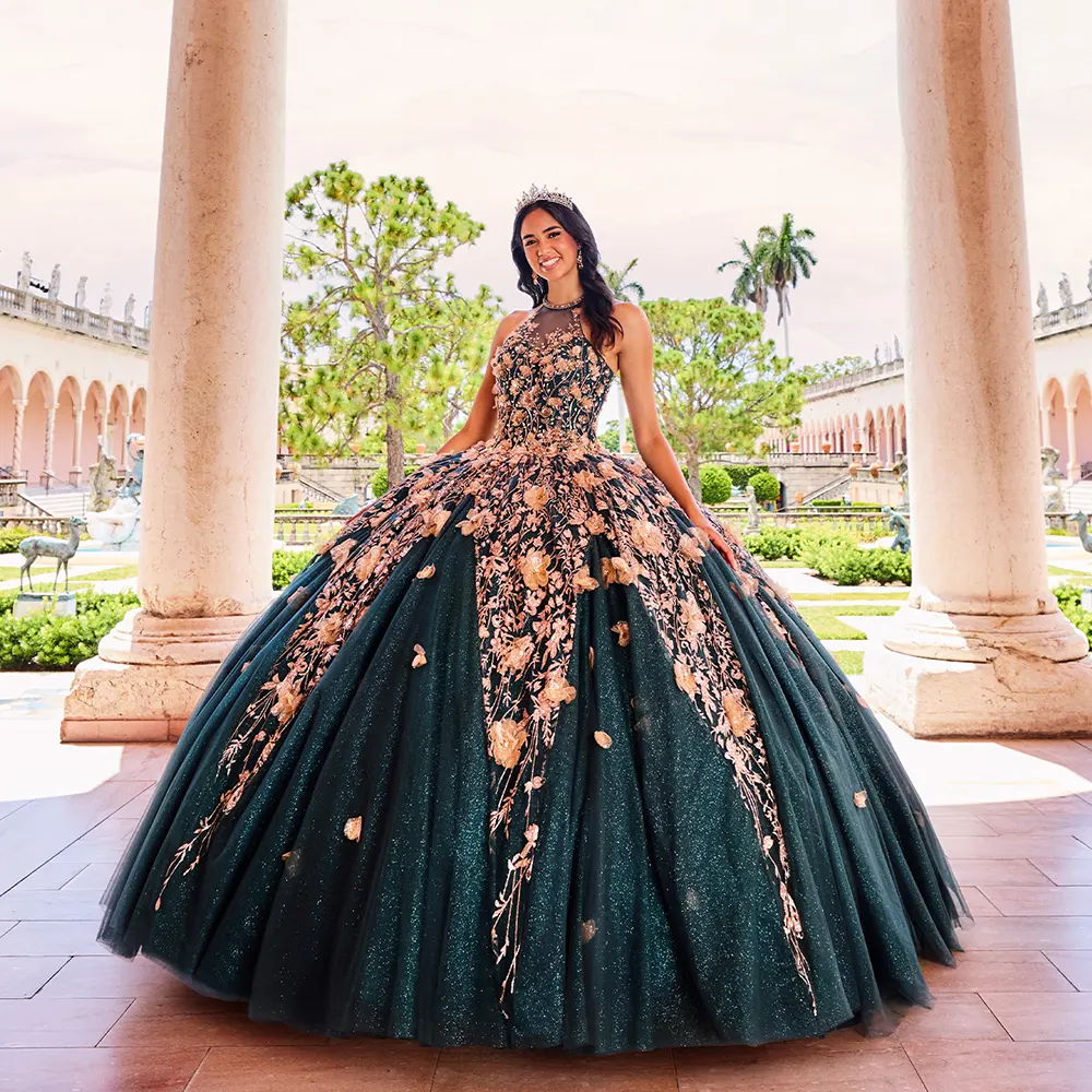 VESTIDO PR12262 Forest Gold