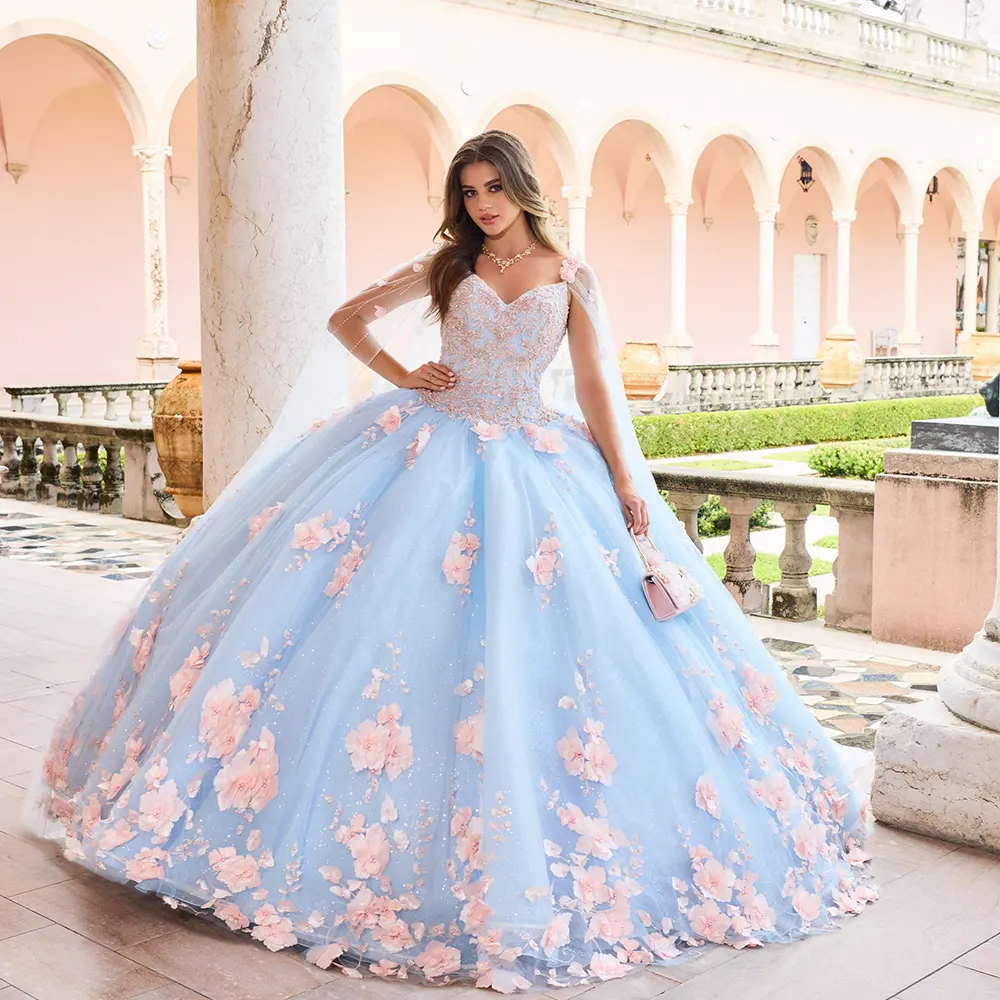 VESTIDO PR22021 Light Blue Light Pink