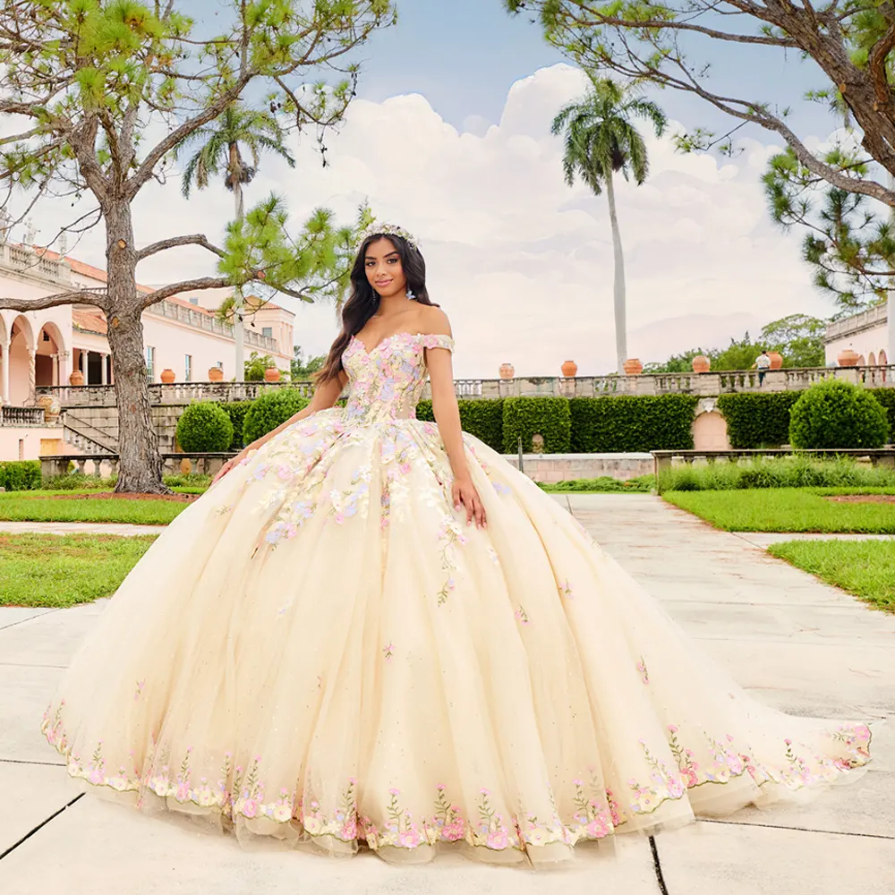 VESTIDO PR30155 Champagne