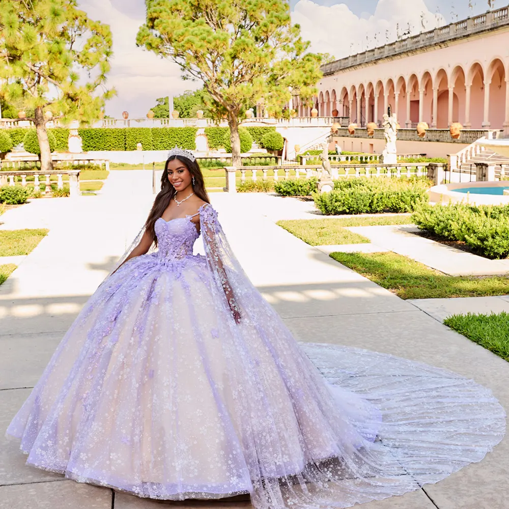 VESTIDO PR30158 Lilac Champagne