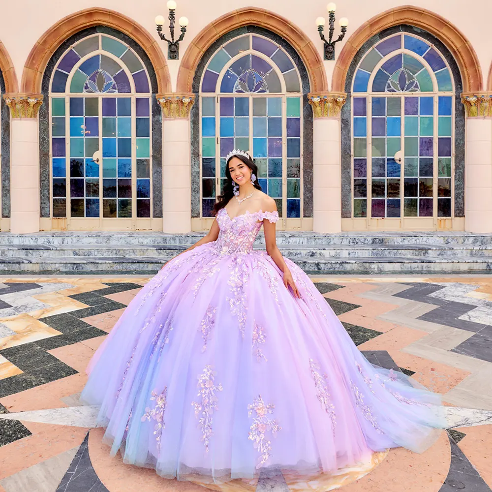 VESTIDO PR30162 Lilac Ombre