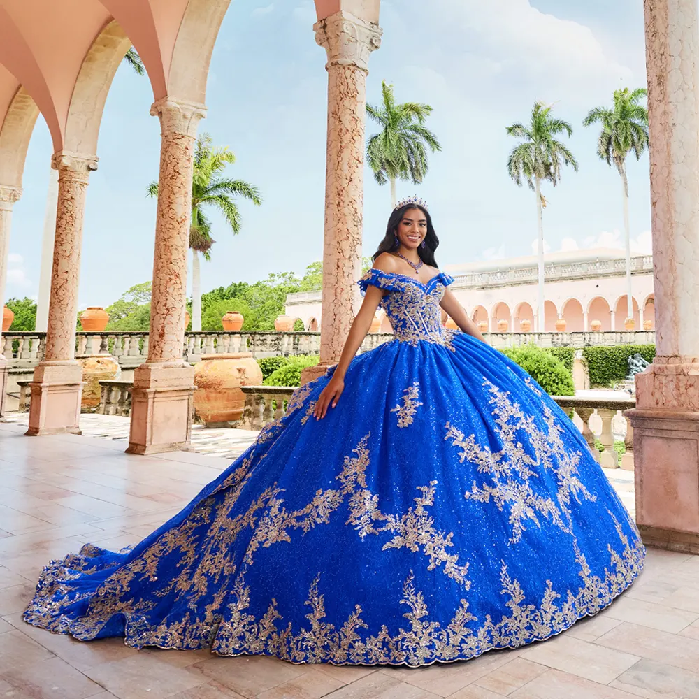 VESTIDO PR30163 Royal Gold