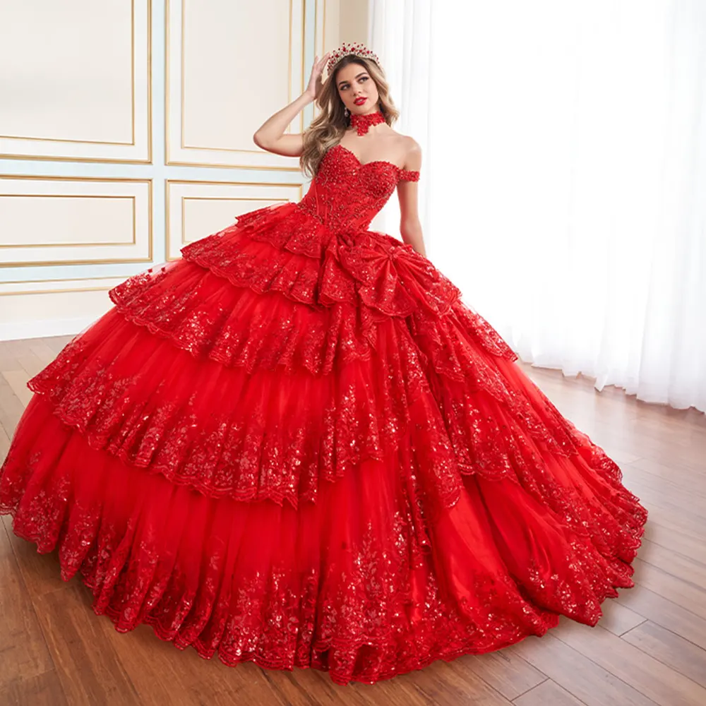 VESTIDO PR30181 Scarlet Red