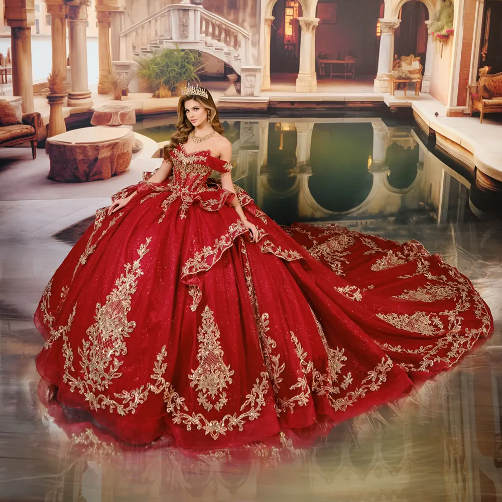 VESTIDO PR30193 WineGold