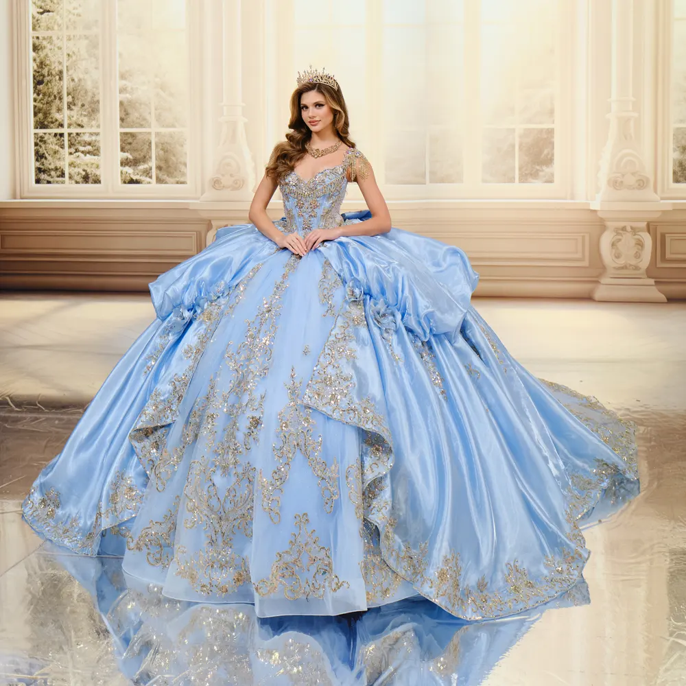 VESTIDO PR30195 ltblue