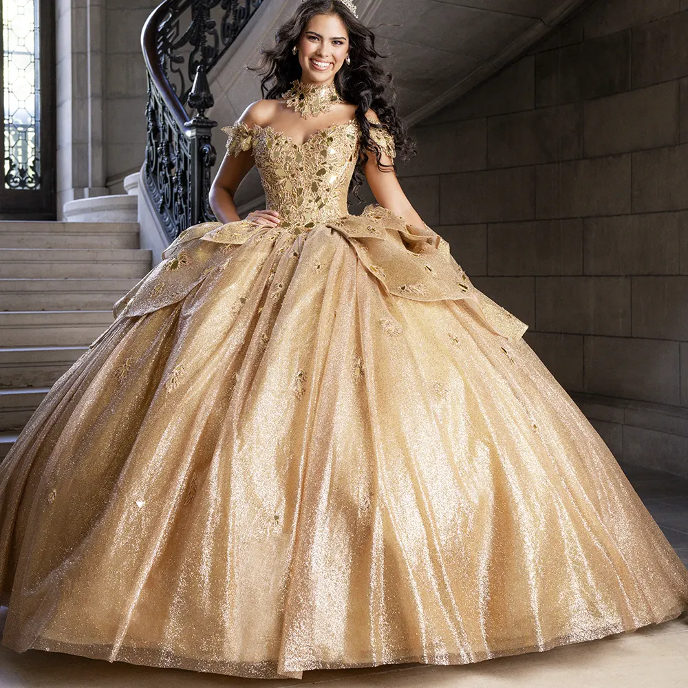 Vestido Q1020 Gold