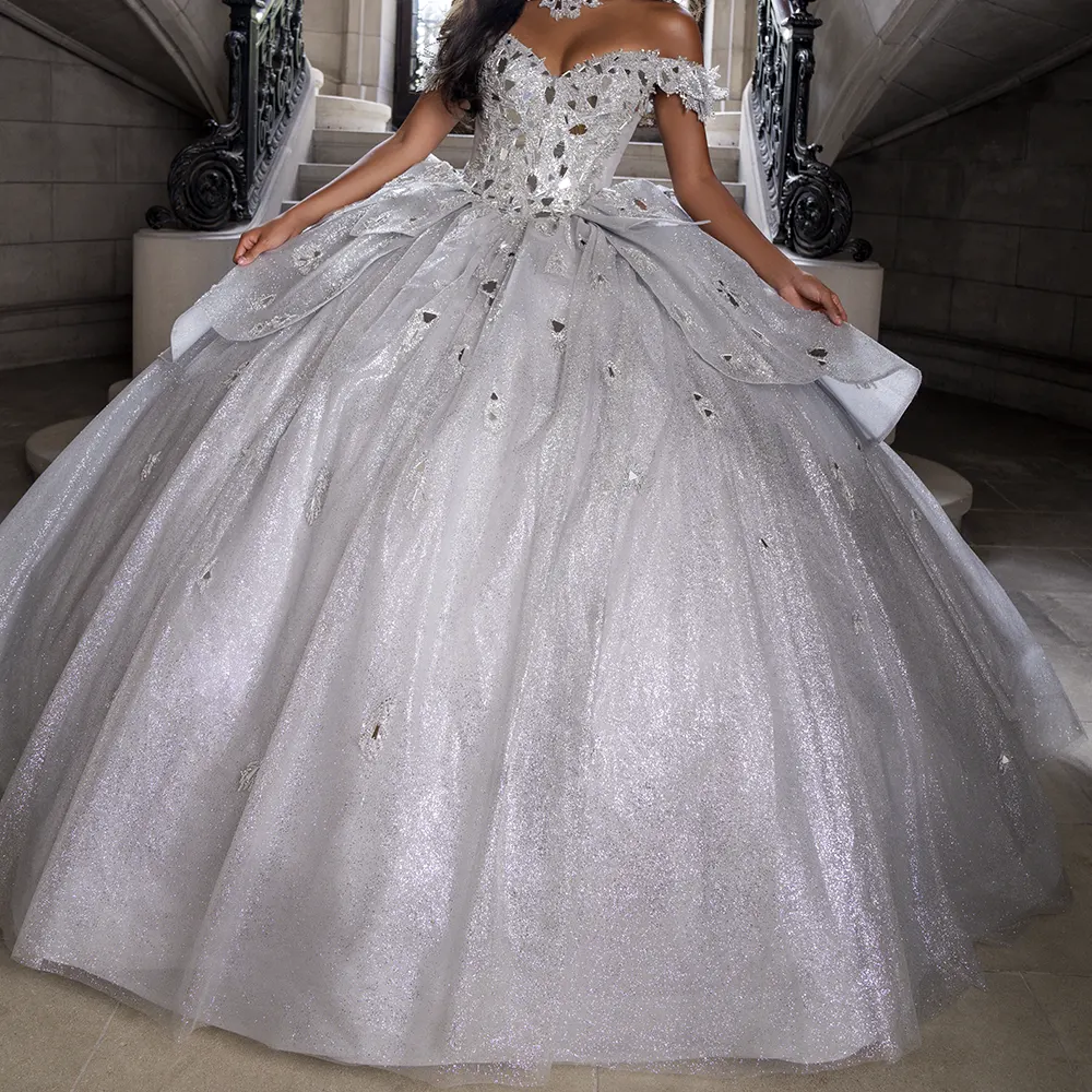 Vestido Q1020 Silver