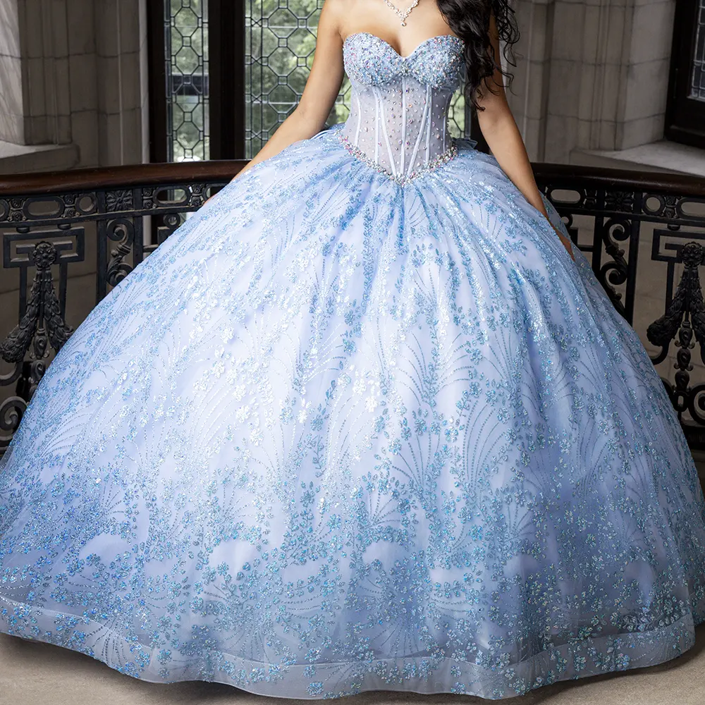 Vestido Q1021 Light Blue