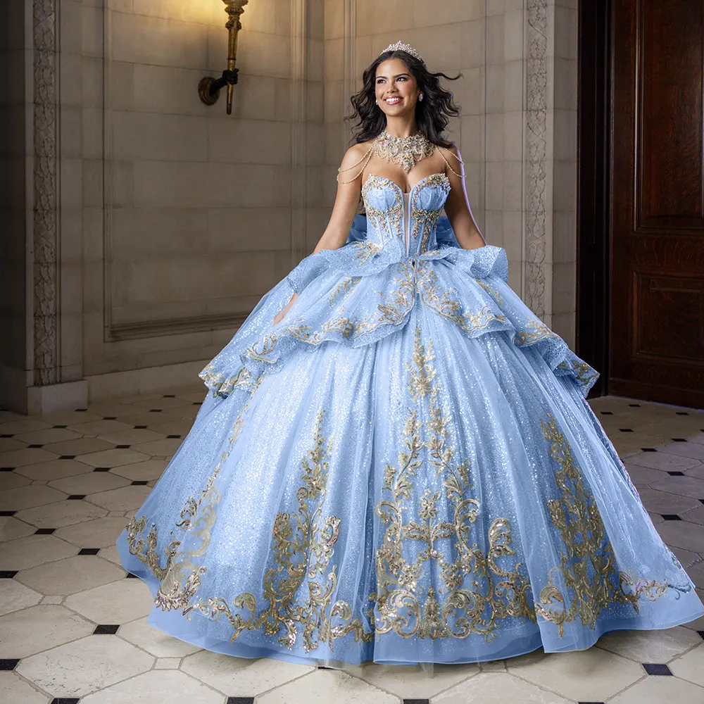 Vestido Q1035 Baby Blue
