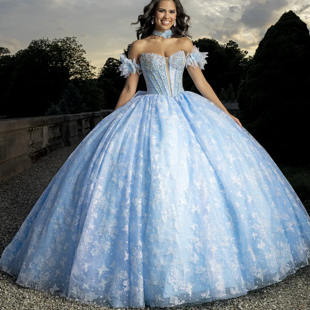 Vestido Q1036 Light Blue