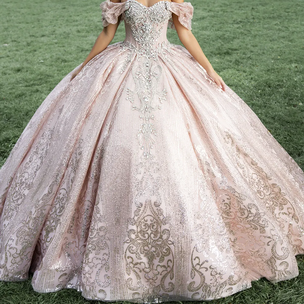Vestido Q1042 Rose Gold