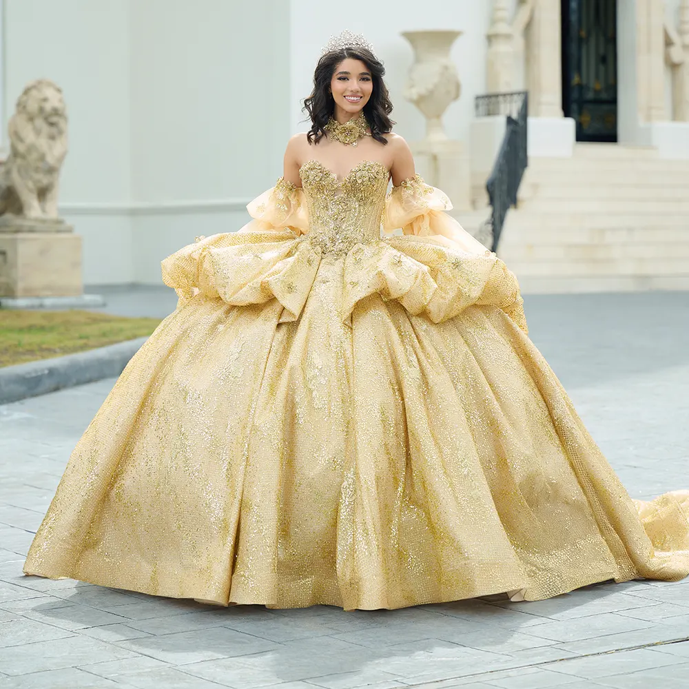 Vestido Q1051 Campaign Gold