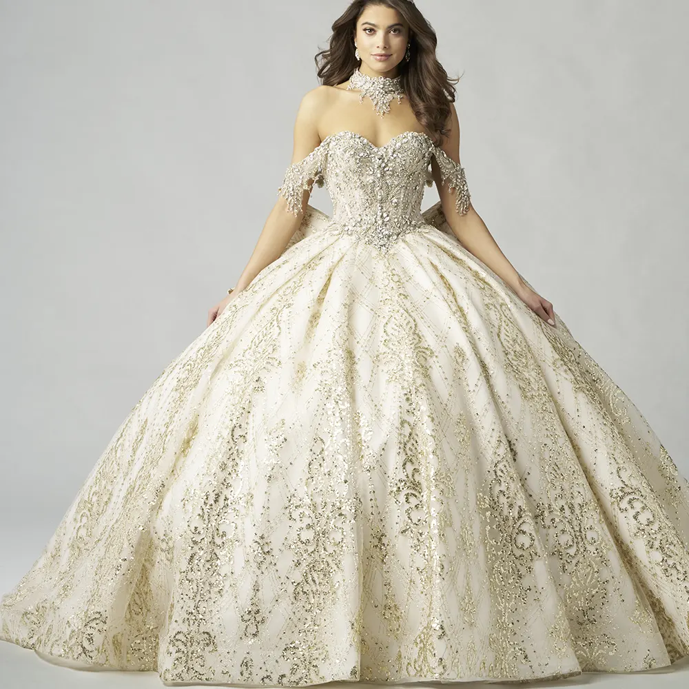 Vestido Q1052 Champ Gold