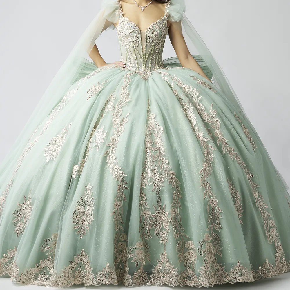 Vestido Q1057 Sage