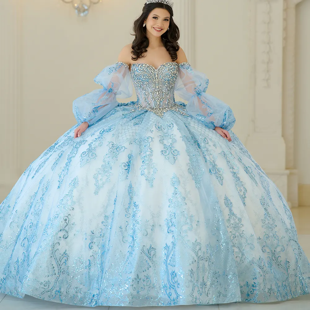 Vestido Q1059 Campaign Light Blue