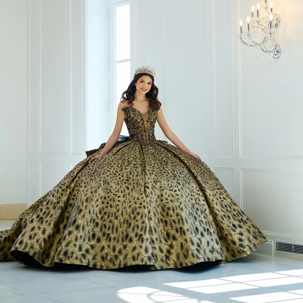 Vestido Q1060 Campaign Black Gold