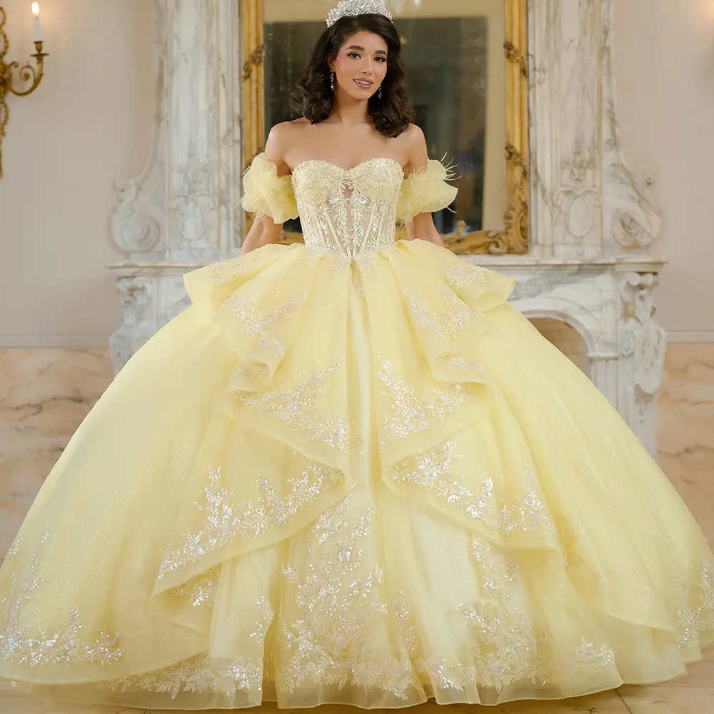 Vestido Q1064 Campaign Light Yellow