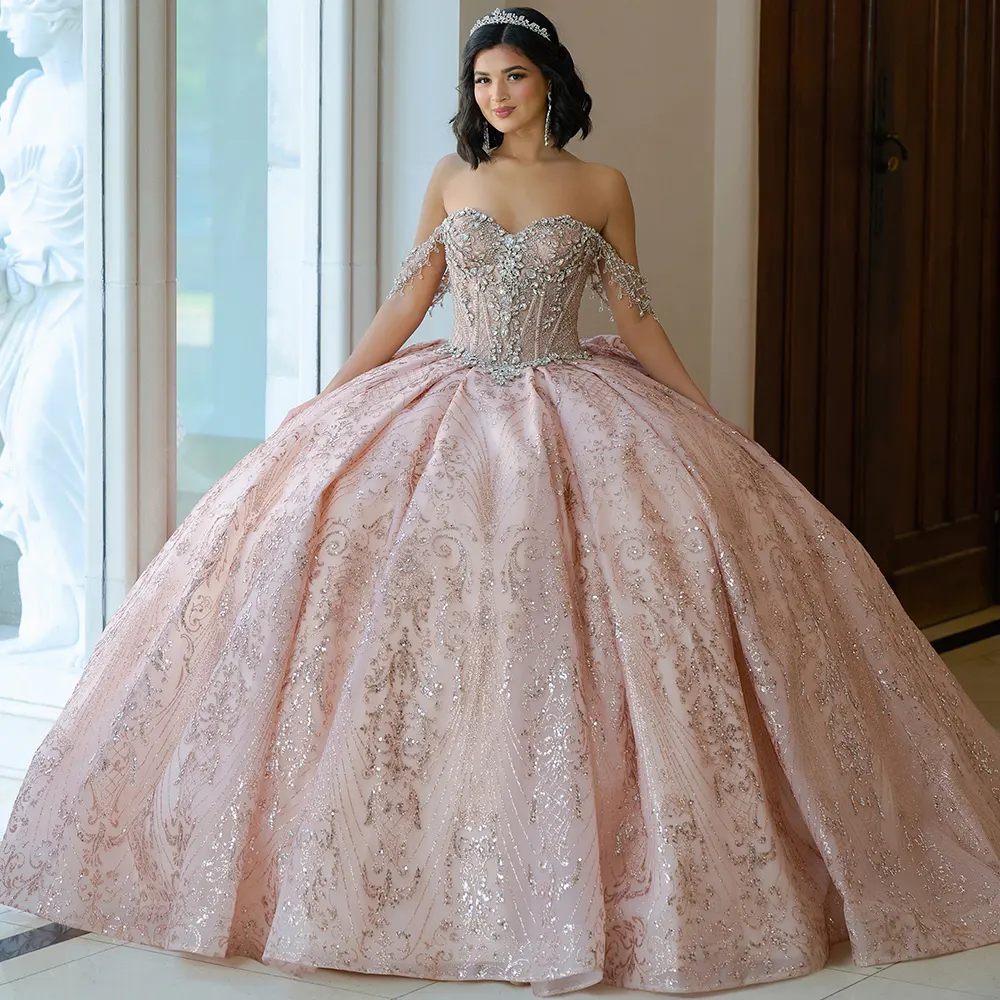 Vestido Q1066 Campaign Rose Gold