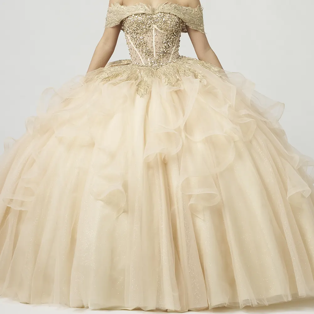 Vestido QA151 Champagne