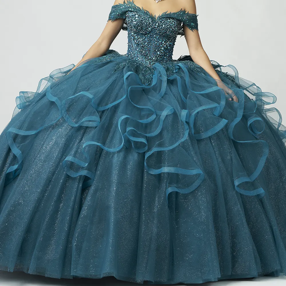 Vestido QA151 Teal