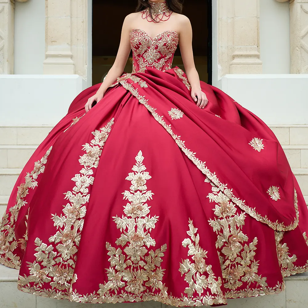 Vestido QA152 Campaign Wine Gold