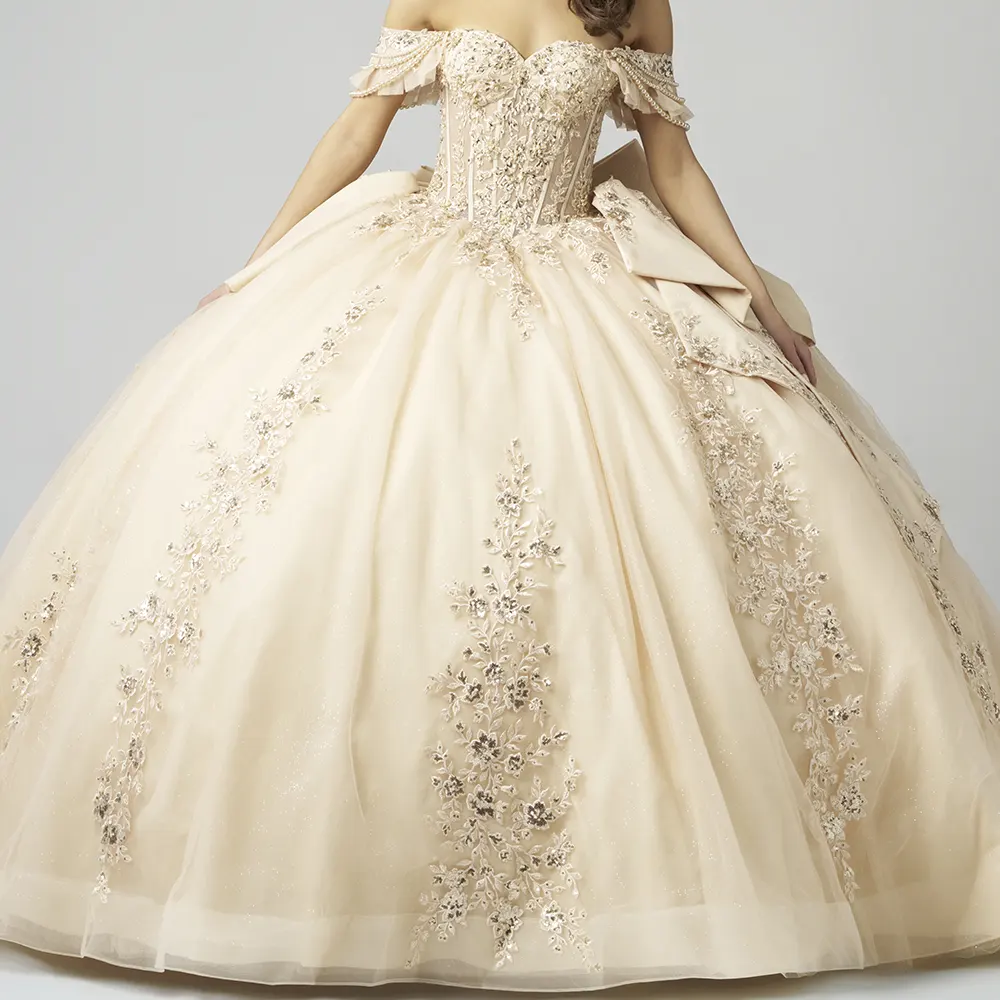 Vestido QA155 Champagne